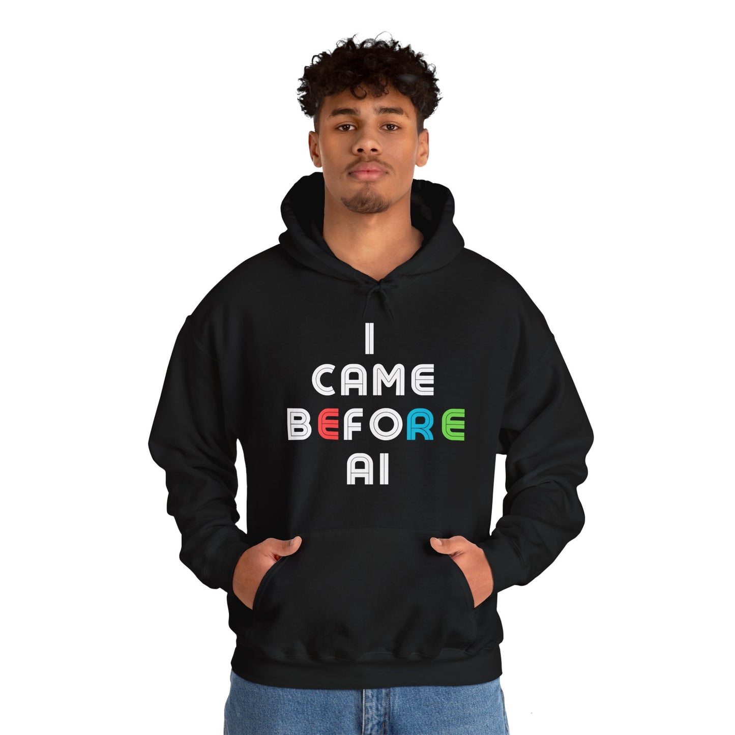 I Came Before AI II - Unisex Heavy Blend™ Hooded Sweatshirt